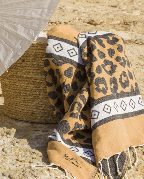 Fouta Leopardo de Algodón 200x100 cm | Ma'Cuca