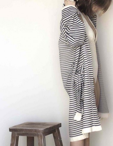 Bathrobe mod. MARINERO, Unisex