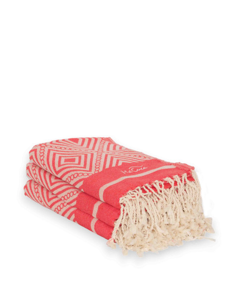 Fouta Curaçao Jacquard de Algodón 200x100 cm | Ma'Cuca