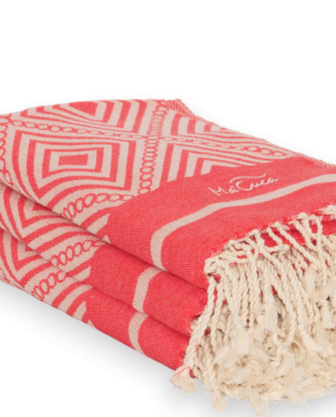 Fouta Curaçao Jacquard de Algodón 200x100 cm | Ma'Cuca