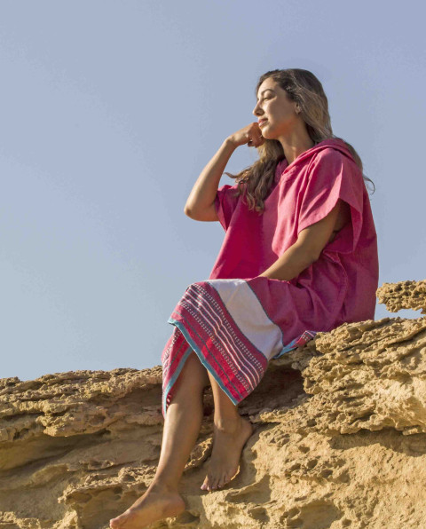 Poncho Surfero Afra de Algodón | Ma'Cuca