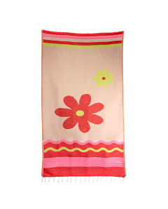Fouta Flor Jacquard de Algodón 200x100 cm | Ma'Cuca