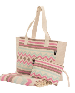 Neceser con Asa Bora Bora de Algodón Fouta | Ma'Cuca