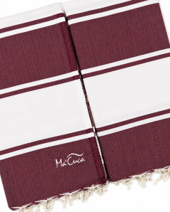 Fouta Bandes 2x2 m de Algodón | Mantel y Toalla Ma'Cuca