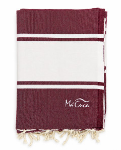 Fouta Bandes 2x2 m de Algodón | Mantel y Toalla Ma'Cuca
