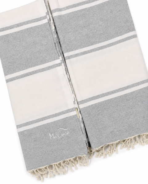 Fouta Bandes 2x2 m de Algodón | Mantel y Toalla Ma'Cuca