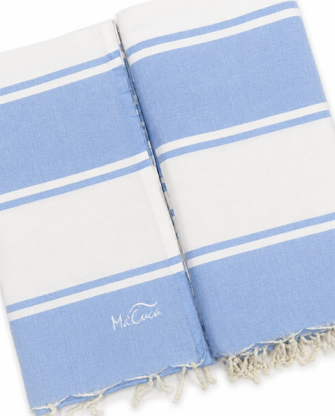 Fouta Bandes 3x2 m de Algodón | Cubrecama y Cubresofá Ma'Cuca