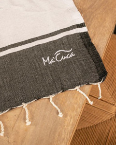Fouta Bandes 3x2 m de Algodón | Cubrecama y Cubresofá Ma'Cuca