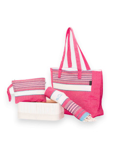 Neceser con Asa Afra de Algodón Fouta | Ma'Cuca
