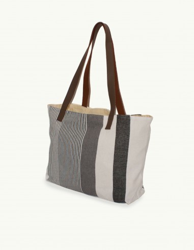 Bolso asa cuero Medina botón 2