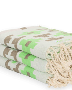 Fouta Jamaica Jacquard 2x1 m de Algodón | Ma'Cuca