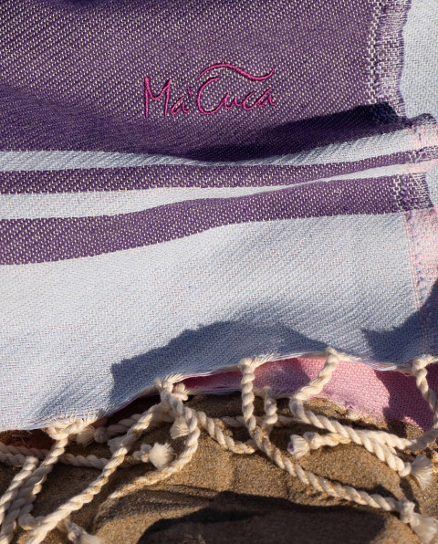 Fouta Kai Jacquard 2x1 m de Algodón | Ma'Cuca