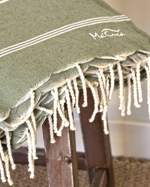 Fouta Las Palmas 3x2 m de Algodón | Cubresofá y Cubrecama Ma'Cuca