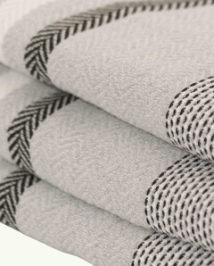 Fouta Point Décalé 2x1 m de Algodón | Ma'Cuca