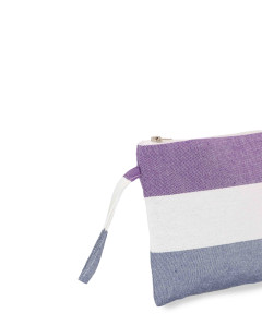 Neceser con Asa Medina de Algodón Fouta | Ma'Cuca