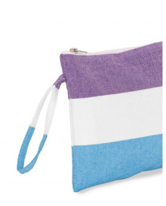 Neceser con Asa Medina de Algodón Fouta | Ma'Cuca