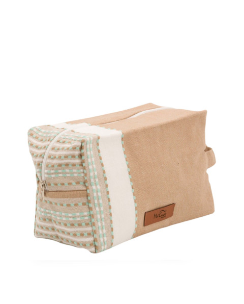 Neceser Carré Afra de Algodón Natural | Ma'Cuca