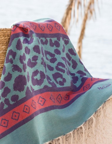 Fouta Leopardo 2x1 m. 2