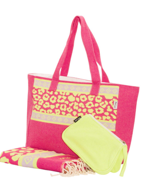 Bolso Playa Leopardo de Algodón | Ma'Cuca