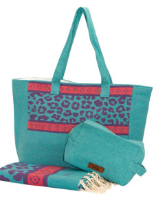 Bolso Playa Leopardo de Algodón | Ma'Cuca