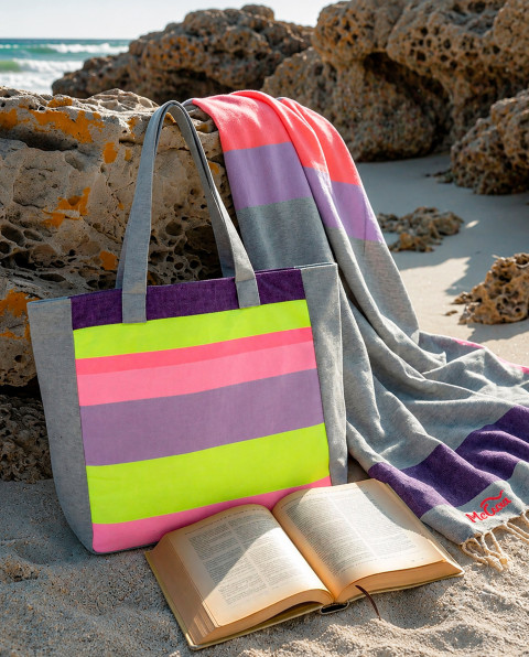 Bolso Playa Malta de Algodón Natural | Ma'Cuca
