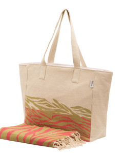 Bolso Playa Zebra de Algodón Natural | Ma'Cuca