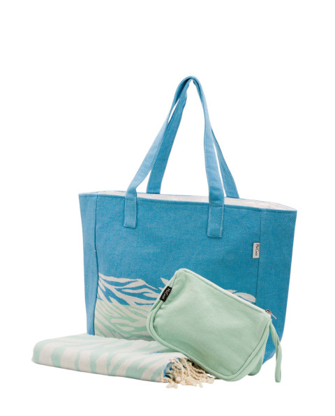 Bolso Playa Zebra de Algodón Natural | Ma'Cuca