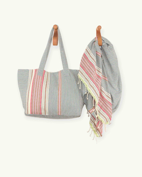 Bolso Playa Berber de Algodón Fouta | Ma'Cuca