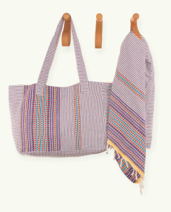 Bolso Playa Berber de Algodón Fouta | Ma'Cuca