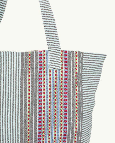 Bolso Playa Berber Botón de Algodón Fouta | Ma'Cuca