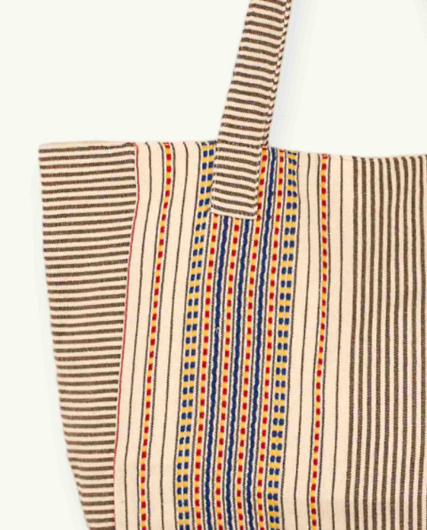 Bolso Playa Berber Botón de Algodón Fouta | Ma'Cuca