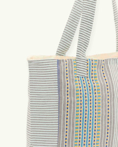 Bolso Playa Berber Botón de Algodón Fouta | Ma'Cuca