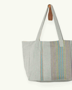 Bolso Playa Berber Botón de Algodón Fouta | Ma'Cuca