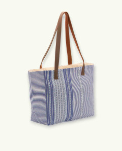 Bolso Berber Asa Cuero con Botón | Bolso de Playa Ma'Cuca