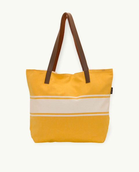 Bolso Playa Corfu Asa Cuero | Algodón Fouta | Ma'Cuca