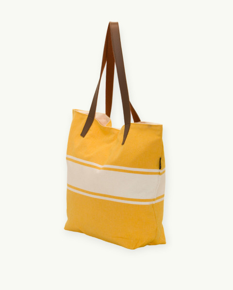 Bolso Playa Corfu Asa Cuero | Algodón Fouta | Ma'Cuca