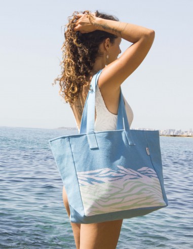 Zebra beach bag