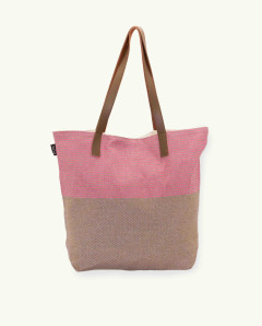 Bolso Zante Asa Cuero de Algodón Fouta | Ma'Cuca
