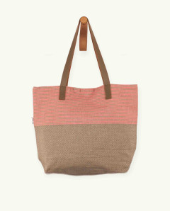Bolso Zante Asa Cuero de Algodón Fouta | Ma'Cuca