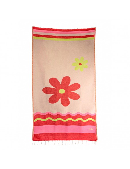 Fouta Flor 2x1m
