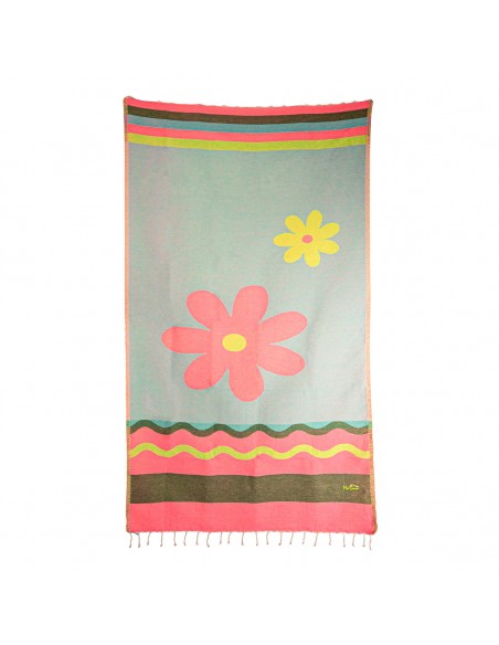 Fouta Flor 2x1m