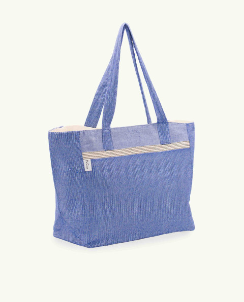 Bolso Playa Natte Botón de Algodón Fouta | Ma'Cuca