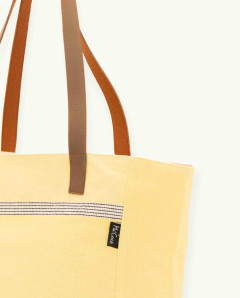 Bolso Playa Natte Asa Cuero con Botón | Ma'Cuca