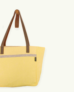 Bolso Playa Natte Asa Cuero con Botón | Ma'Cuca