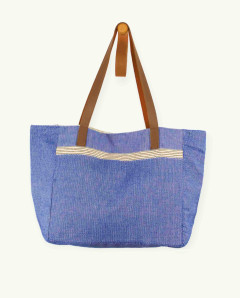 Bolso Playa Natte Asa Cuero con Botón | Ma'Cuca