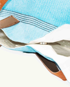 Bolso Playa Natte Asa Cuero con Botón | Ma'Cuca