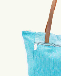 Bolso Playa Natte Asa Cuero con Botón | Ma'Cuca
