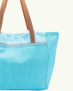 Bolso Playa Natte Asa Cuero con Botón | Ma'Cuca