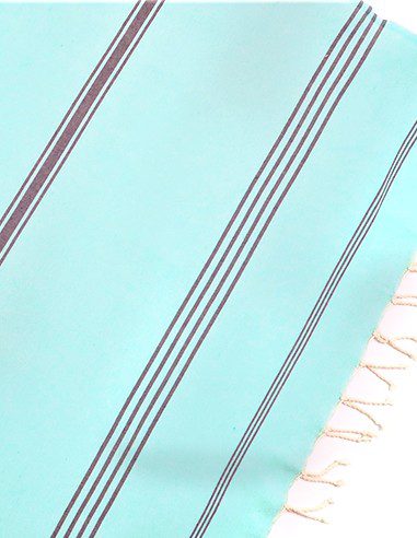 Funda hogar Las Palmas 3x2m. — Color: Verde agua | gris