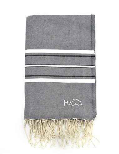 Funda hogar Madeira 2,5x1,5m. — Color: Gris oscuro | Negro | Blanco